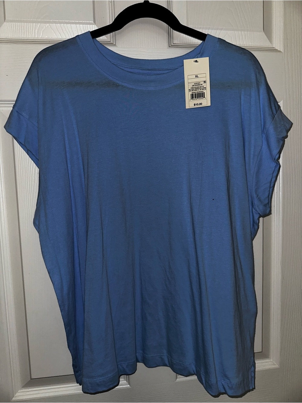 a new day Women's Short Sleeve Crew Neck Tee in Light Blue